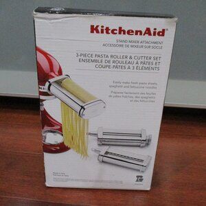 KitchenAid Stand Mixer Attachment 3-Piece Pasta Roller and Cutter Set KSMPRA